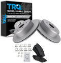 TRQ Rear Brake Pad & Rotor Kit Compatible with 2016-17 Lexus GS200t