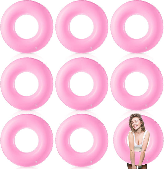 8 Pcs Large Inflatable Pool Float for Summer Fun and Parties