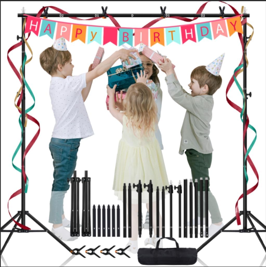 Adjustable Backdrop Stand for Photography and Party Decoration