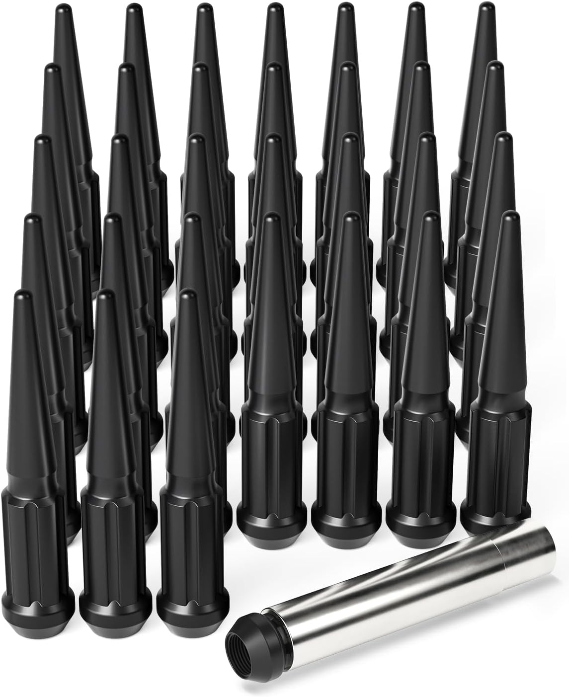 14x1.5 Spike Lug Nuts Set of 32 for Chevy Ram Ford GMC