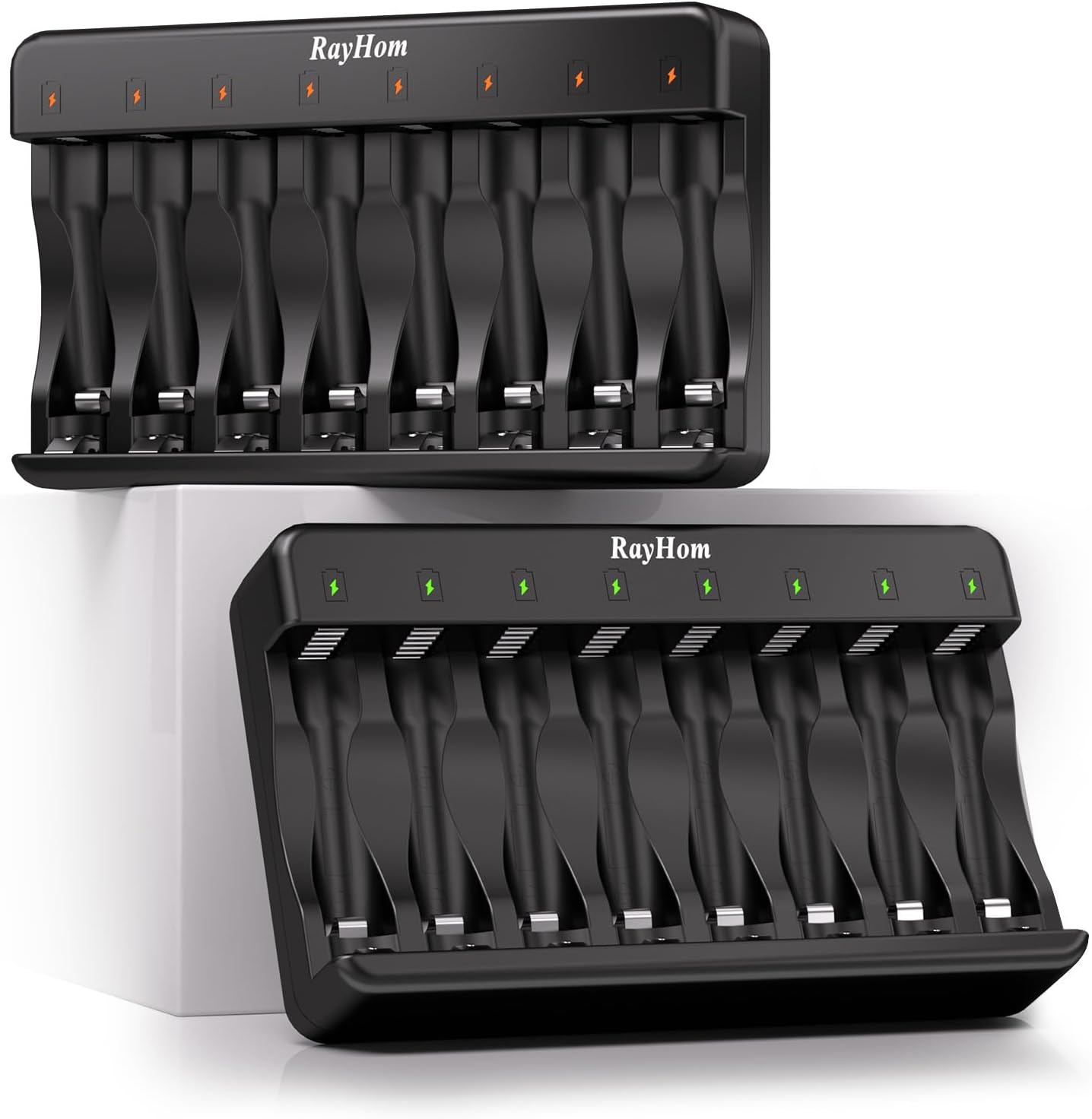 Fast Charging 8 Bay Smart AA AAA Charger