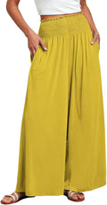 ANRABESS Women Palazzo Pants Summer Boho Wide Leg - Comfortable Lounge