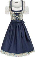 Scarlet Darkness Oktoberfest Dirndl Dress for Women - 3-Piece Set