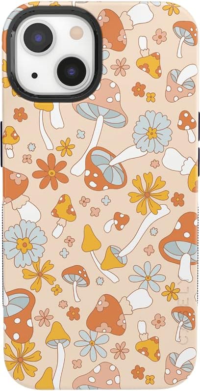 Casely iPhone 13 Case - Mushroom Magic Retro Floral Design