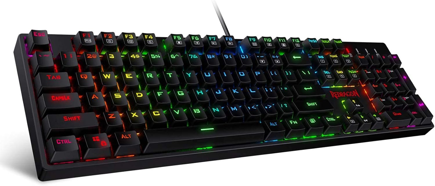 Redragon K582 RGB Gaming Keyboard - Dynamic 16.8M RGB Backlit & Linear Red Switch