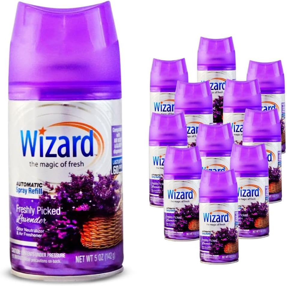 12 Wizard Automatic Spray Refills for Freshly Picked Lavender