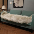Premium Genuine Sheepskin Rug 2ft x 6ft Creamy Gray - Natural Luxury
