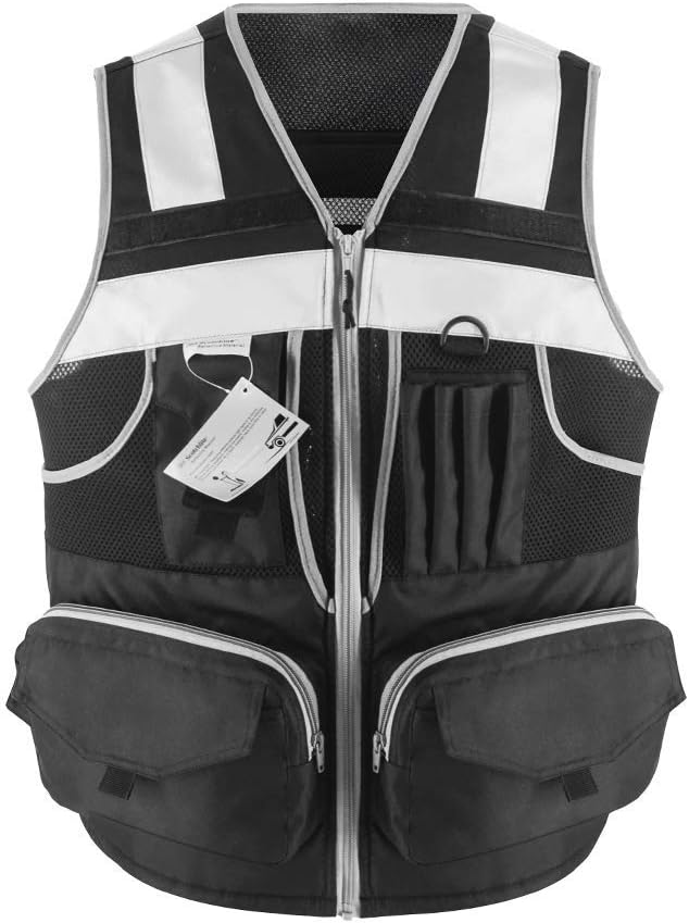 High Visibility Safety Vest with 10 Pockets for Men and Women