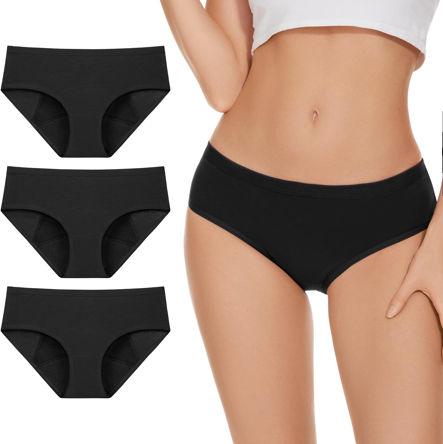 Women's High Absorbency Period Underwear for Heavy Flow Days