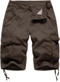 Women's Cotton Camouflage Twill Bermuda Cargo Shorts - Multi-Pocket