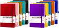 A5 Hardcover Journals 10 Pack - Colorful Bulk Notebooks for Work