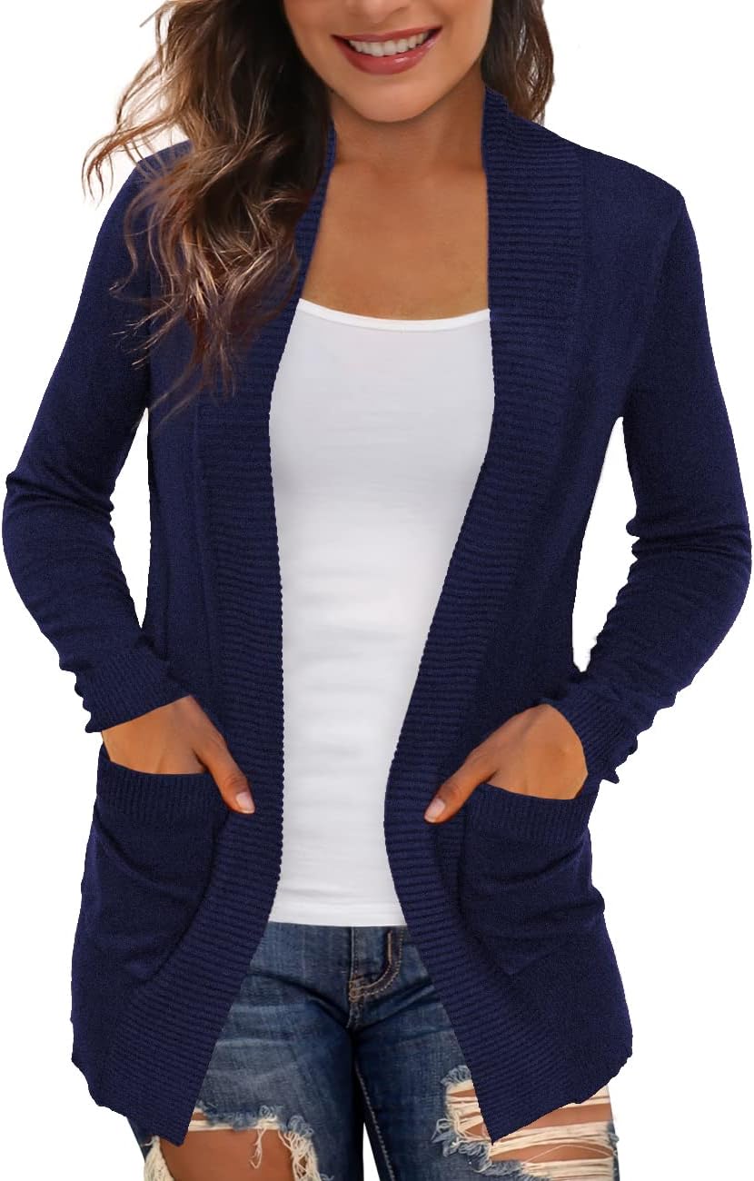 Stylish Women's Cardigans with Pockets for Year-Round Wear