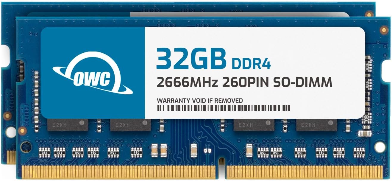 OWC 64GB DDR4 2666MHz RAM Upgrade for Enhanced Performance