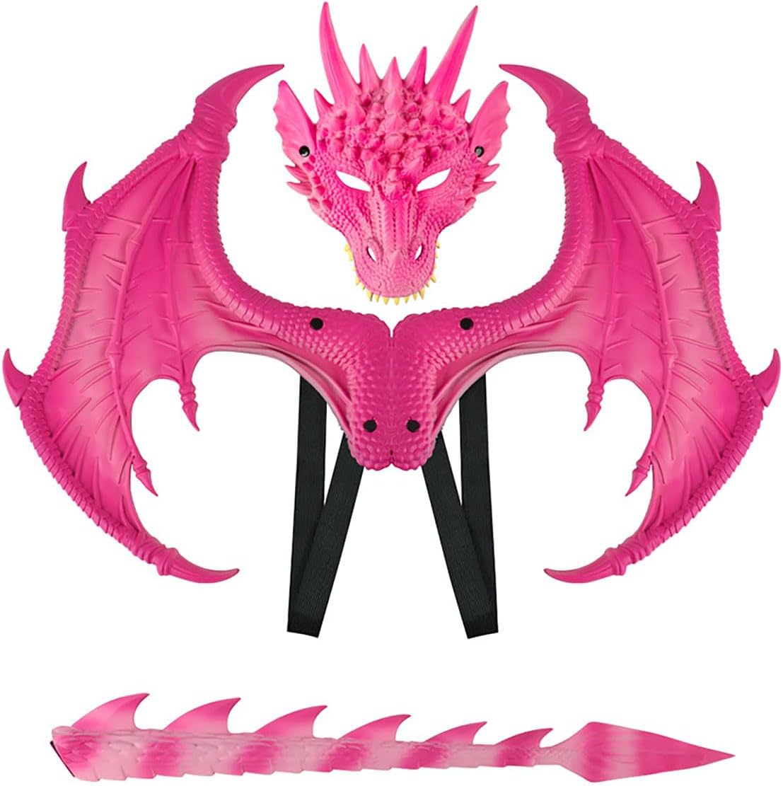 Himine Dragon Wings Props Cosplay Wing With Tail Mask for Fun