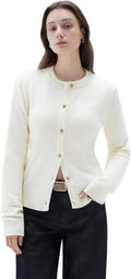 Chunky Cashmere Cardigan Sweaters - Cozy Button Up Knit Cardigan