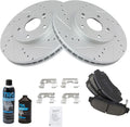 Front Ceramic Brake Pad & Rotor Kit for 2003-2010 Honda/Acura