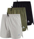 Men's Stretch Quick Dry Running Shorts Pack of 2 - Zipper Pockets