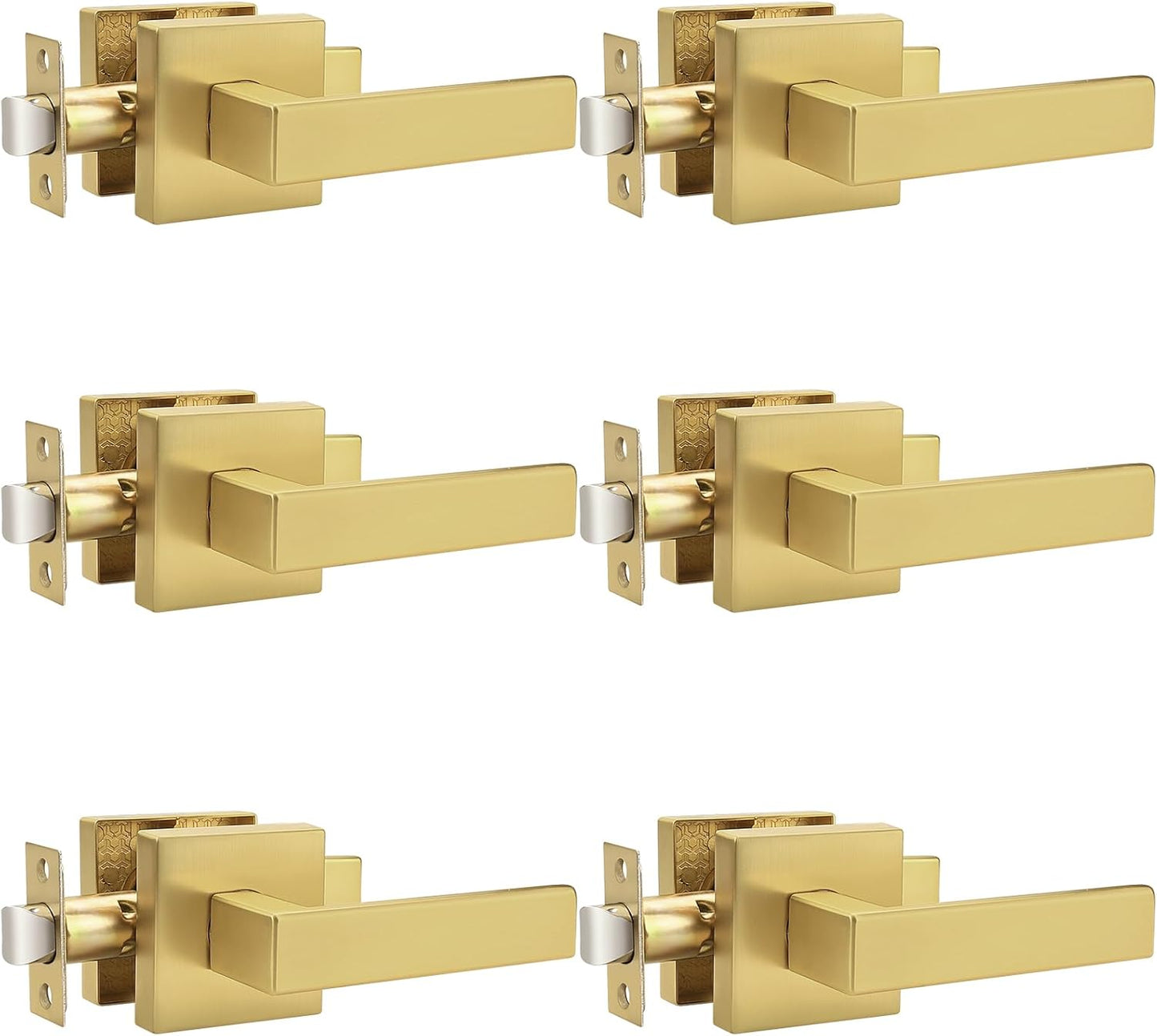 Probrico Gold Door Handles for Easy Passage and Installation