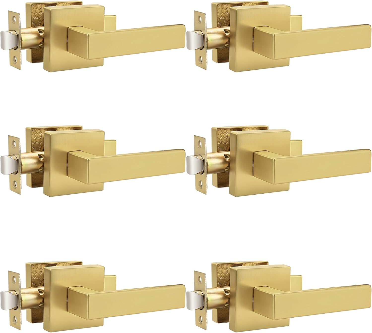 Probrico Gold Door Handles for Easy Passage and Installation