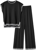 Ekouaer Womens Knit Sweater Sets 2-Piece Lounge Set - Soft Everyday