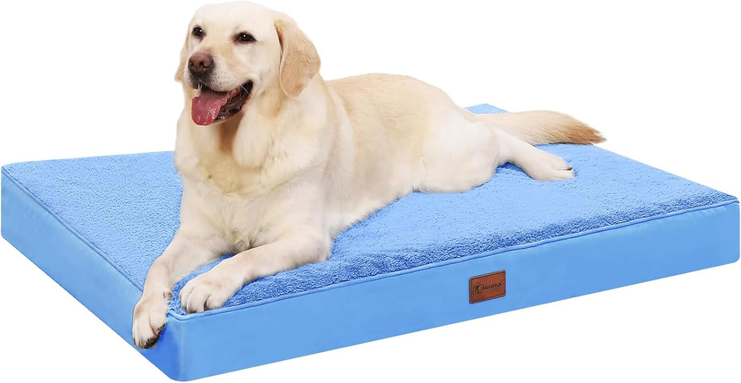MIHIKK Waterproof Dog Bed - Large Orthopedic Pet Bed for Crate