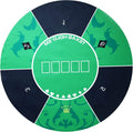 47 in x 47 in Professional Poker Mat - Portable Round Poker Table Top