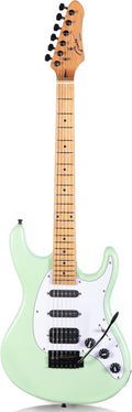 Surf Green Solid Body Electric Guitar for Beginners - Modern