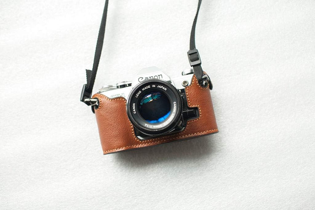 Handmade Genuine Leather Half Camera Case for Canon AE-1P