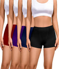 Cotton Boyshort Underwear for Women - Soft Mid-High Waist 4 Pack