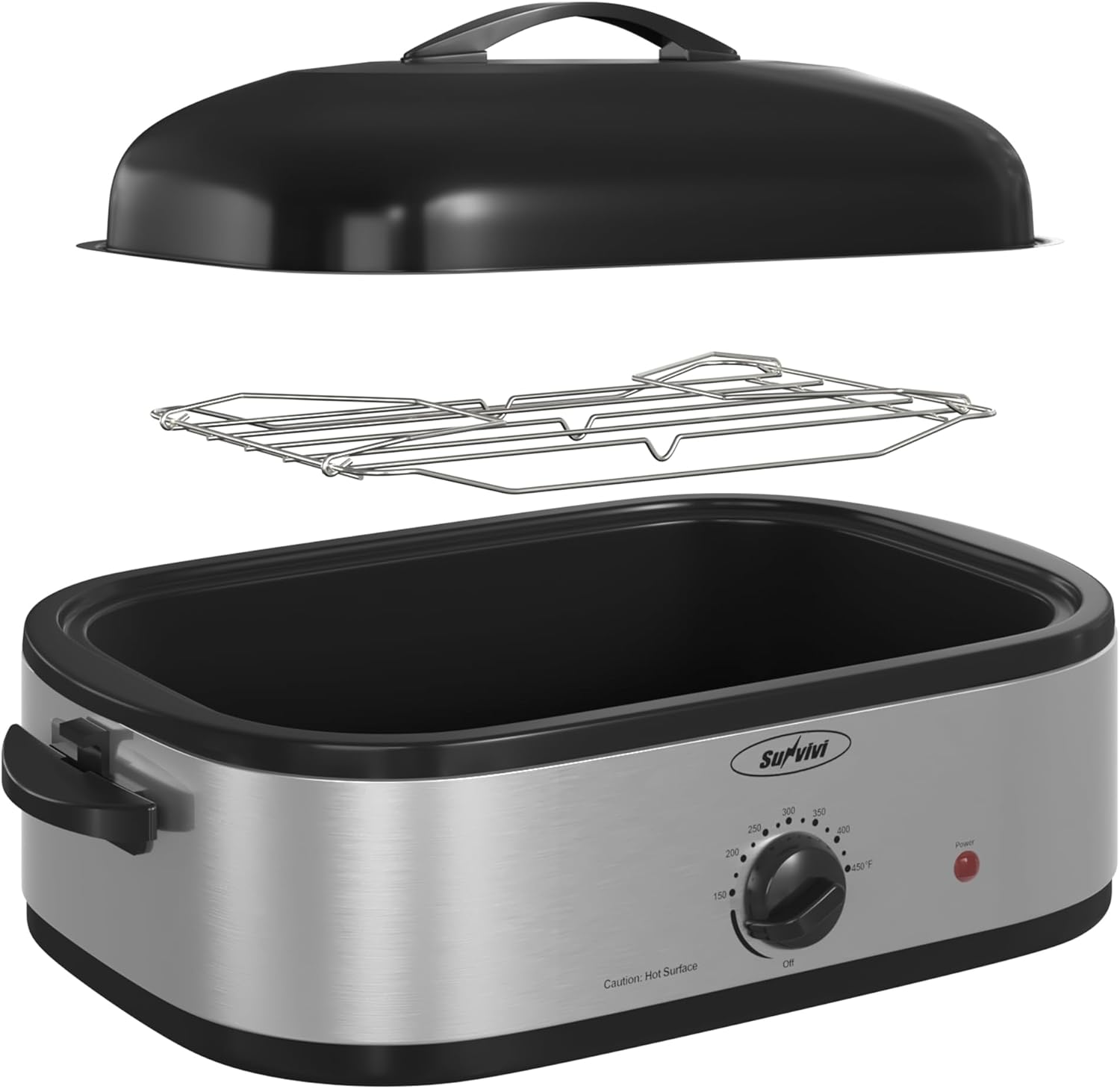 Sunvivi 14-Quart Electric Roaster Oven for Perfect Turkey Meals