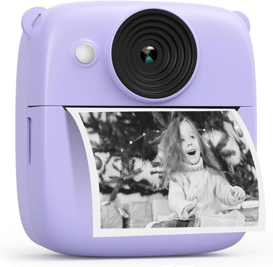Purple Kids Instant Print Camera - Perfect Gift for Ages 3-12!