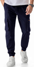 Men's Cargo Jogger Pants Casual Lightweight Elastic Waist Drawstring