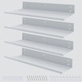 Multi-Functional Steel Shelf for Pegboard and Wall Mounting - 4 Pack