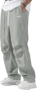 ZAFUL Men's Casual Sweatpants in Parachute Design for Comfort