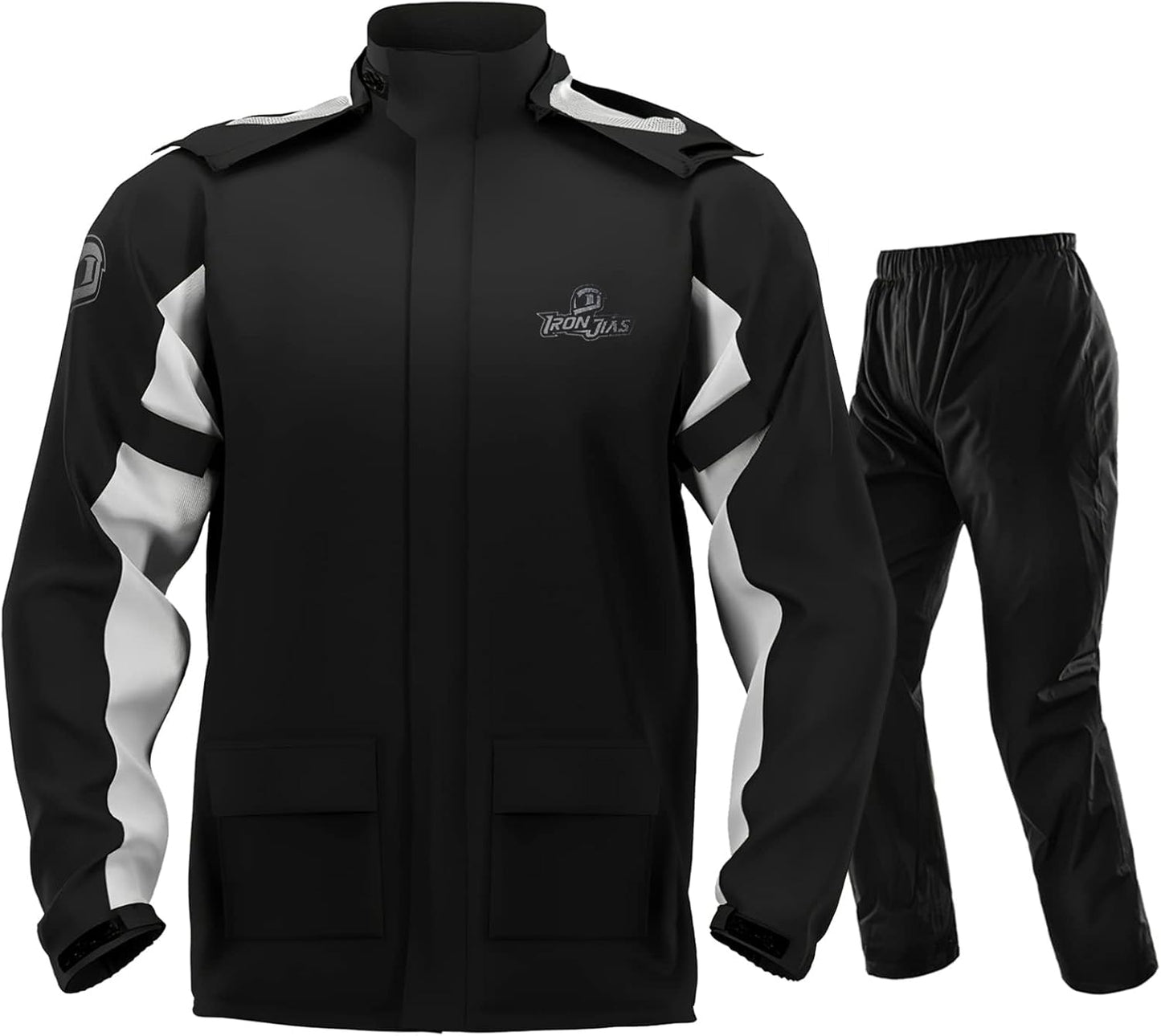 IRON JIA'S Motorcycle Rain Suit - Waterproof Jacket & Pants