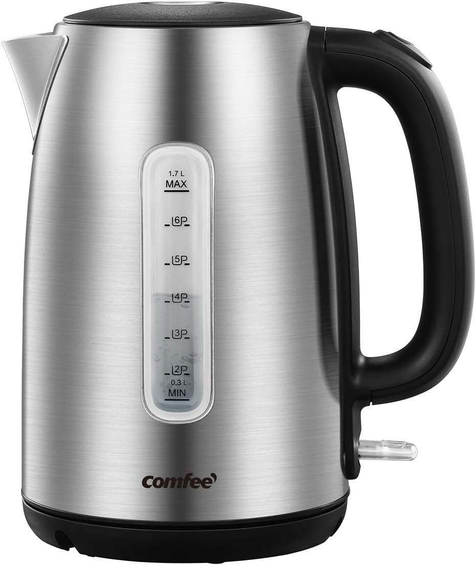COMFEE' 1.7L Electric Kettle: Fast Boil, Safe Auto Shut-Off