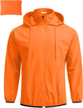 Men's Packable Rain Jacket Lightweight Waterproof Raincoat - Travel