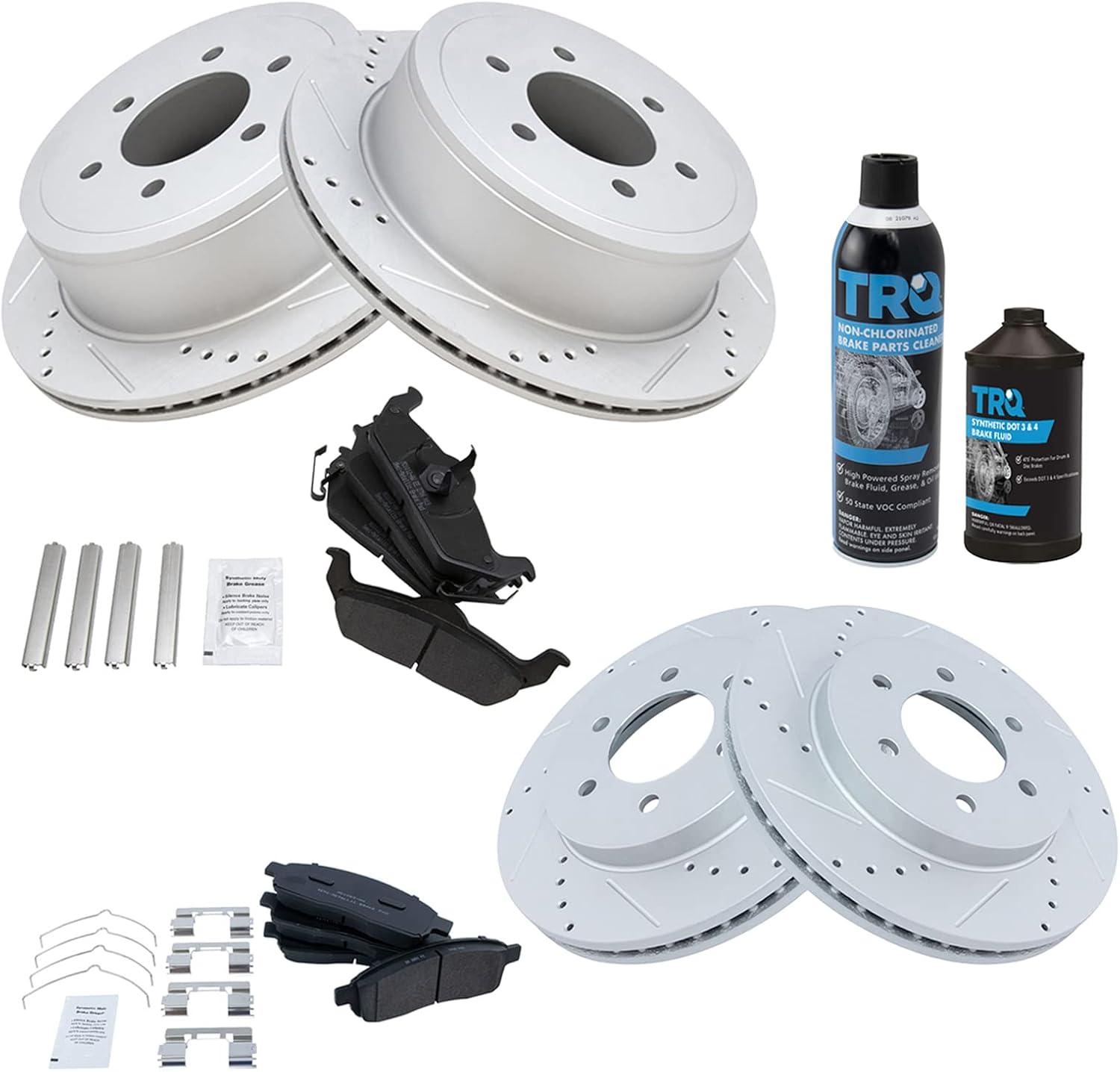 TRQ Performance Brake Pad & Rotor Kit for Ford F-150 2004-2008