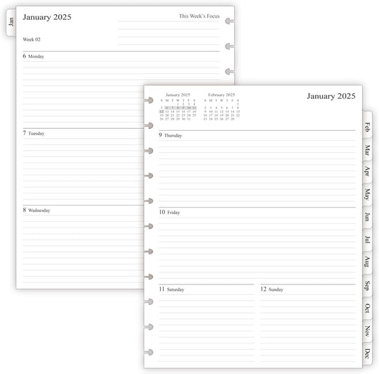 2025 Weekly Planner Refills | Organize Effortlessly!