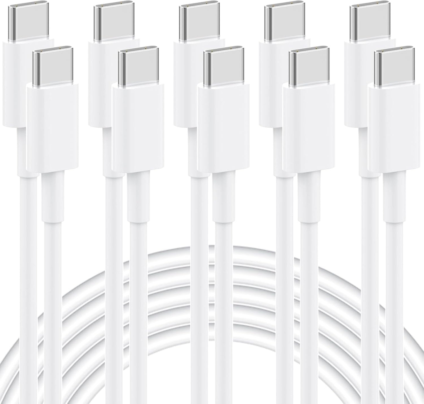 Fast Charge 6FT USB-C Cable 5-Pack