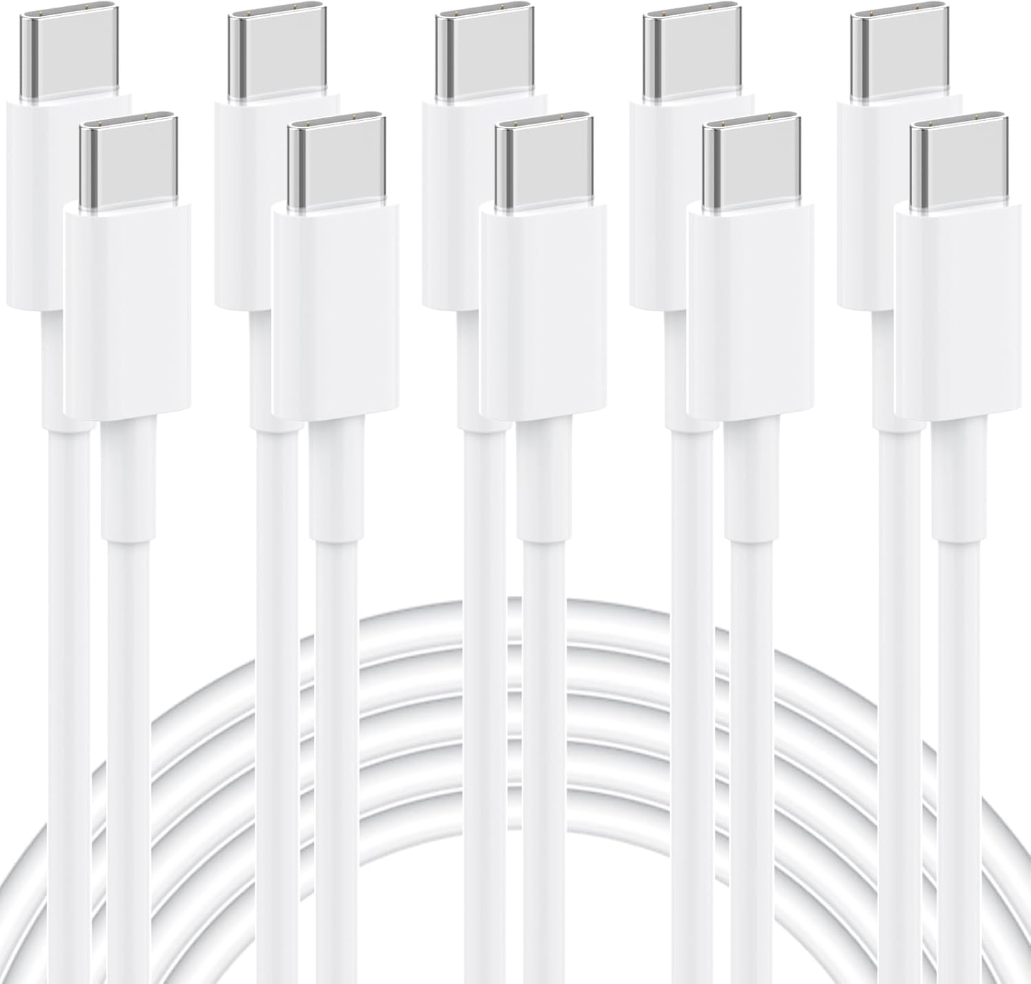 Fast Charge 6FT USB-C Cable 5-Pack