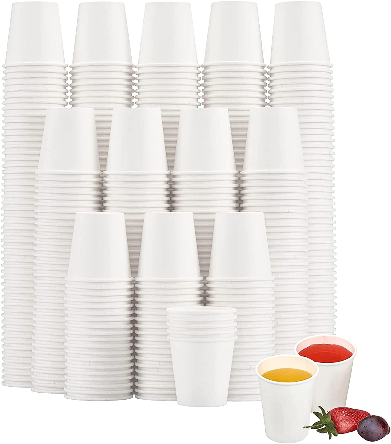 1200 Pack 3 oz Paper Cups for Bathroom, Parties, and Events