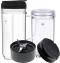 Magic Bullet Blender Cups Tall 22oz & 16oz Replacement Set - To-Go