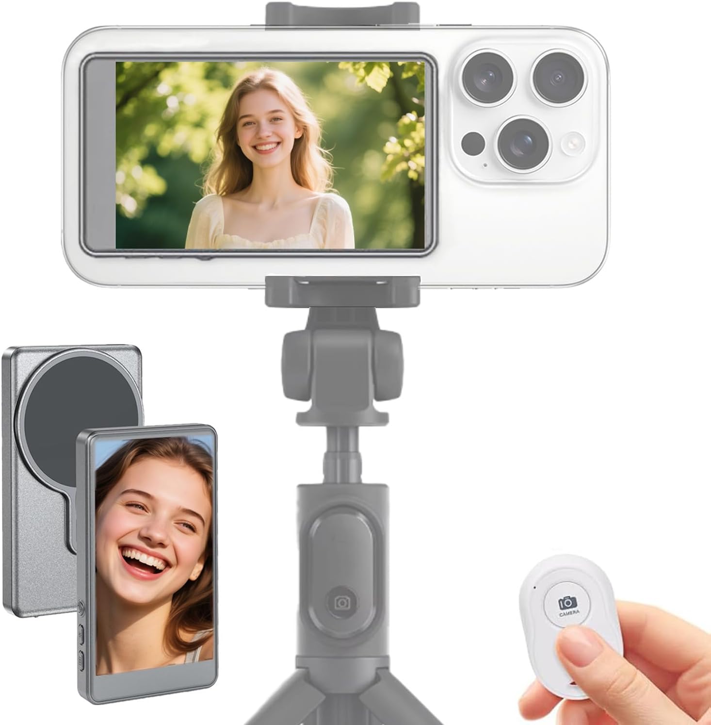 Phone Vlog Selfie Monitor Screen for iPhone & Android Users