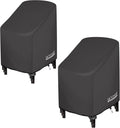 Stackable Patio Chair Cover 2 Pack - Heavy Duty Waterproof Protection
