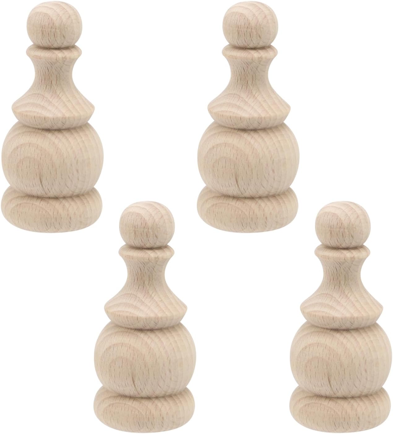 UTALIND Wood Finials Set: Decorate with Style!