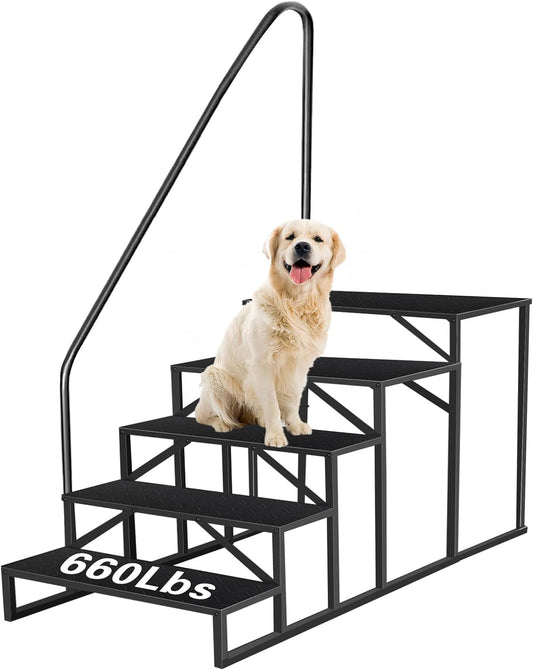 RV Steps with Handrail for Safe and Easy Access to Trailers