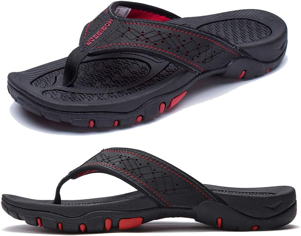 KIIU Mens Thong Sandals for Comfort and Durability Outdoors