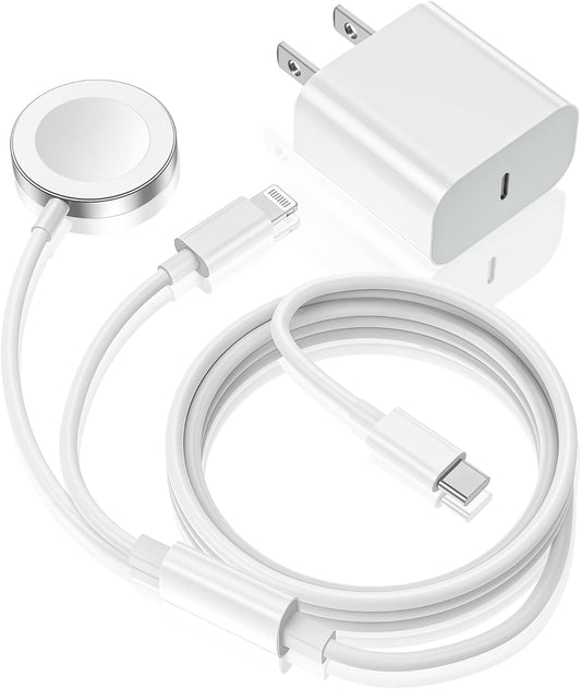 Fast Charging 2-in-1 Apple Watch/iPhone Charger Kit