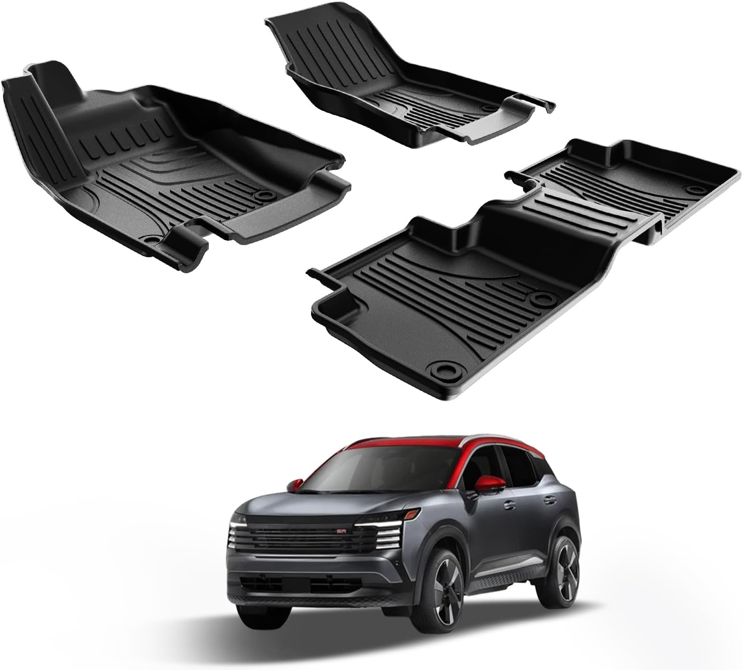 AOMSAZTO Floor Mats for 2025 2026 Nissan Kicks SV/SR/S